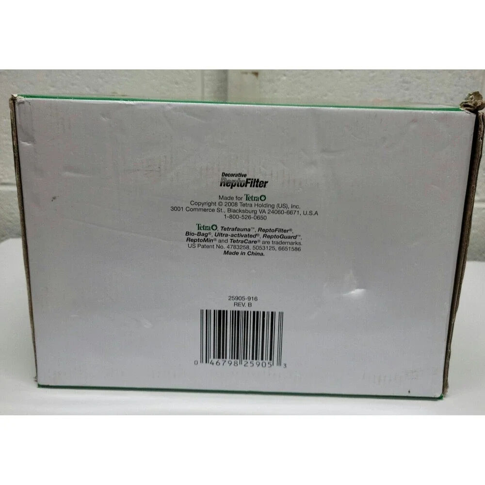Tetra Decorative ReptoFilter, Terrarium Filtration, Keeps Water Clear